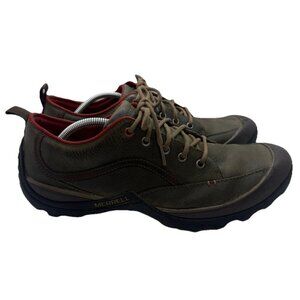Merrell Loess Dusty Olive Walking Shoes Oxfords Mens 11.5 Leather Casual Lace Up